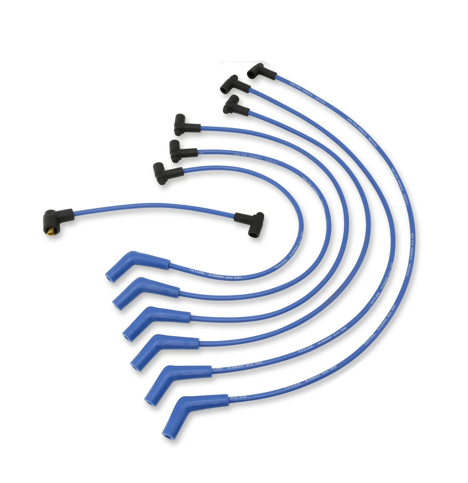 Spark Plug Wire Set Universal 8mm Silicone 5000 ohm_ft Hi Energy Blue 64647